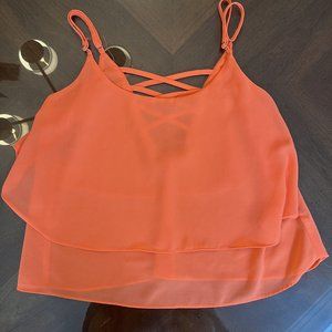 Girl's Cute Neon Orange Shirt